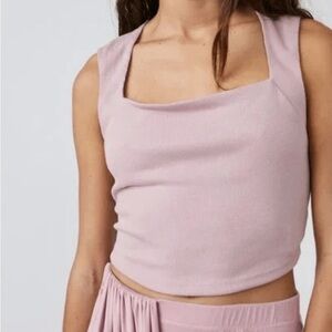 Free People Beach Ribbed Daphne Top